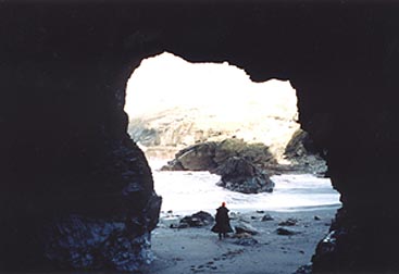 Merlin's cave, Tintagel.